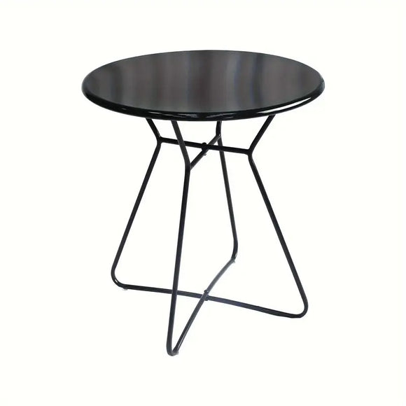NNETM Iron Round Side Table Indoor Outdoor Use