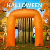 NNEOBA Halloween Inflatable Pumpkin Arch with LED Lights