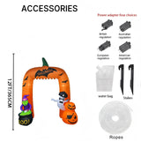 NNEOBA Halloween Inflatable Pumpkin Arch with LED Lights