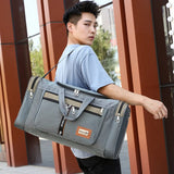 NNEOBA Travel Duffel Nylon Bag for Men and Women (Dark Grey)