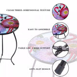 NNETB Glass Round Mini Side Table