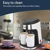 NNEOBA 2-Cup 220V Drip Coffee Maker