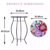 NNETB Glass Round Mini Side Table