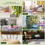 NNETB Glass Round Mini Side Table