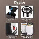 NNEOBA 2-Cup 220V Drip Coffee Maker
