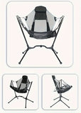 NNETM Folding Outdoor Chair with Footrest