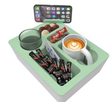 NNETM Silicone Sofa Caddy Tray with Cup & Phone Holder