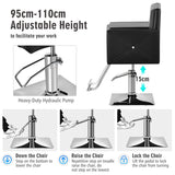NNECW 360° Swivel Barber Chair with Adjustable Height for Hair Salon