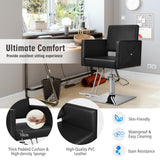 NNECW 360° Swivel Barber Chair with Adjustable Height for Hair Salon