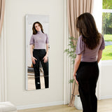NNECW 120 CM LED Jewelry Mirror Cabinet with Full-Length Frameless Mirror