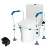NNECW Toilet Safety Rail with Adjustable Height for Elderly