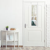 NNECW LED Lights Wall Door Mounted Jewelry Cabinet with Full Length Mirror