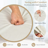 NNECW 2-Seat Hammock Chair with C-shaped Chair Stand & Cushion