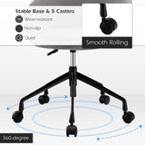 NNECW Armless Desk Chairs with Curved Backrest for Office