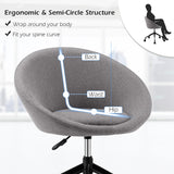 NNECW Armless Desk Chairs with Curved Backrest for Office