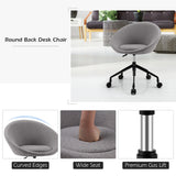 NNECW Armless Desk Chairs with Curved Backrest for Office