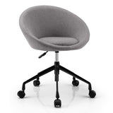 NNECW Armless Desk Chairs with Curved Backrest for Office