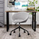 NNECW Armless Desk Chairs with Curved Backrest for Office