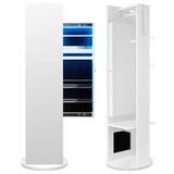 NNECW 360° Swivel Jewelry Cabinet Armoire with Cosmetics Storage for Bedroom