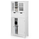 NNECW 5-layer Freestanding Floor Cabinet for Bath