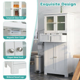 NNECW 5-layer Freestanding Floor Cabinet for Bath