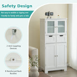 NNECW 5-layer Freestanding Floor Cabinet for Bath