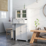 NNECW 5-layer Freestanding Floor Cabinet for Bath