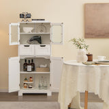 NNECW 5-layer Freestanding Floor Cabinet for Bath