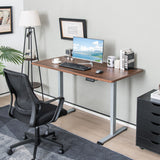 NNECW Electric Dual-Motor Stand up Desk Frame with Memory Controller for Home Office-Grey