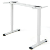NNECW Electric Dual-Motor Stand up Desk Frame with Memory Controller for Home Office-White