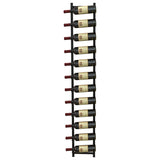 NNECW Rust-proof Metal Wall Mounted Wine Rack for 6/9/12 Bottles-12 Bottles