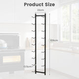 NNECW Rust-proof Metal Wall Mounted Wine Rack for 6/9/12 Bottles-9 Bottles