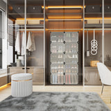 NNECW 12-Cube Shoe Storage Cabinet with Removable Shelf for Hallway-Black