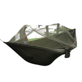 NNEOBA 1-2 Person Portable Outdoor Camping Hammock with Mosquito Net High Strength Parachute Fabric Hanging Bed Hunting Sleeping Swing