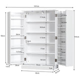 NNECW 17-Tier Buffet Cupboard for Dining Room, Living Room & Entryway