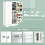 NNECW 17-Tier Buffet Cupboard for Dining Room, Living Room & Entryway