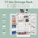 NNECW 17-Tier Buffet Cupboard for Dining Room, Living Room & Entryway