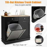 NNECW Kitchen Trash Can with Adjustable Shelf for Kitchen