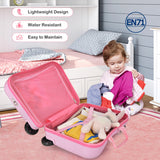 NNECW 2 PC Kids Luggage Set with Spinner Wheels -Pink