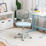 NNECW Kids Study Chair and Desk Set with Adjustable Height-Blue-Chair