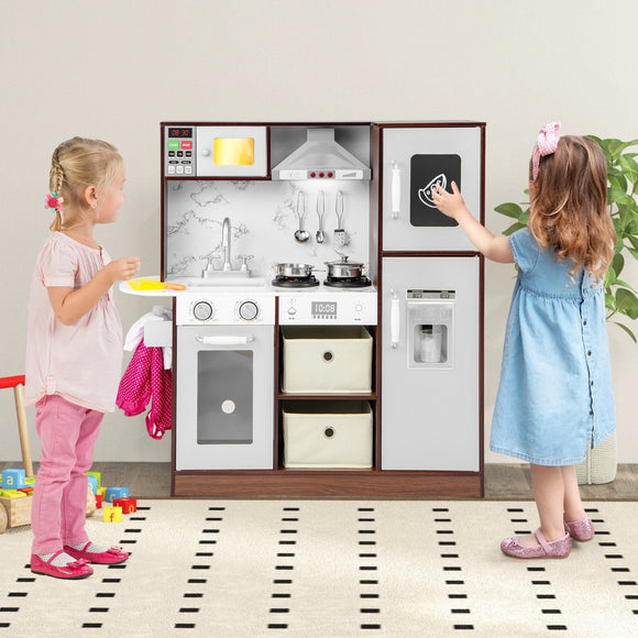 NNECW Kids Kitchen Playset with Attractive Lights and Sounds