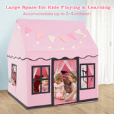 NNECW Kids Play Castle Tent Large Playhouse Toys Gifts with Star Lights Washable Mat-Pink