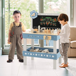 NNECW Kids Play Tool Workbench Set with 61 PCS Tool & Parts Set for Age 3/4/5 Years Old