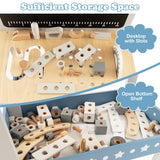 NNECW Kids Play Tool Workbench Set with 61 PCS Tool & Parts Set for Age 3/4/5 Years Old