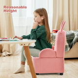 NNECW Kids Sofa Chair with Wood Construction Plush Fabric for Nursery
