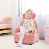 NNECW Kids Sofa Chair with Wood Construction Plush Fabric for Nursery