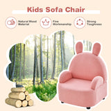 NNECW Kids Sofa Chair with Wood Construction Plush Fabric for Nursery