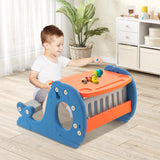 NNECW Convertible Kids Activity Table Set with Whiteboard for Kids