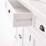 NNENVS Kitchen Hutch Cabinet with 5 Doors 3 Drawers