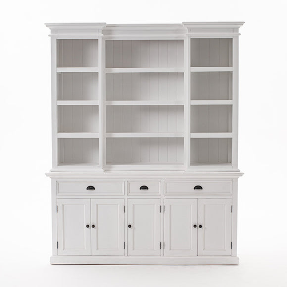NNENVS Kitchen Hutch Cabinet with 5 Doors 3 Drawers